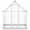 vidaXL ezüstszínű alumínium melegház alapvázzal 169 x 114 x 202 cm