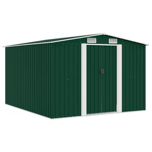 vidaXL z&ouml;ld f&eacute;m kerti f&eacute;szer 257 x 298 x 178 cm