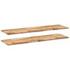 vidaXL 2 db olajbevonat&uacute; t&ouml;m&ouml;r ak&aacute;cfa f&uuml;ggőpolc 120 x 40 x 2 cm