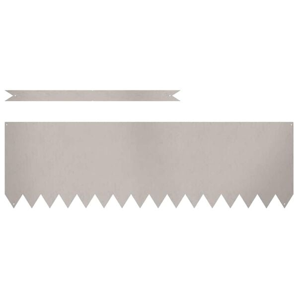 vidaXL Fűszeg&eacute;lyez&eacute;s 20 pcs Barna 100 x 0.05 x 20 cm Időj&aacute;r&aacute;s&aacute;ll&oacute; ac&eacute;l