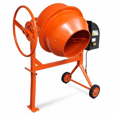 Betonkeverő Cement Mixer Narancssárga Acél 140 L 650 W