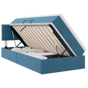 vidaXL T&aacute;rol&oacute;s &Aacute;gy fejt&aacute;ml&aacute;val S&ouml;t&eacute;t k&eacute;k 90 x 190 cm B&aacute;rsony