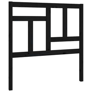 vidaXL fekete t&ouml;m&ouml;r fenyőfa &aacute;gyfejt&aacute;mla 95,5 x 4 x 100 cm