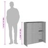 vidaXL T&aacute;rol&oacute;szekr&eacute;ny polcokkal ajt&oacute;val B&eacute;zs 100 x 36 x 102 cm Rattan