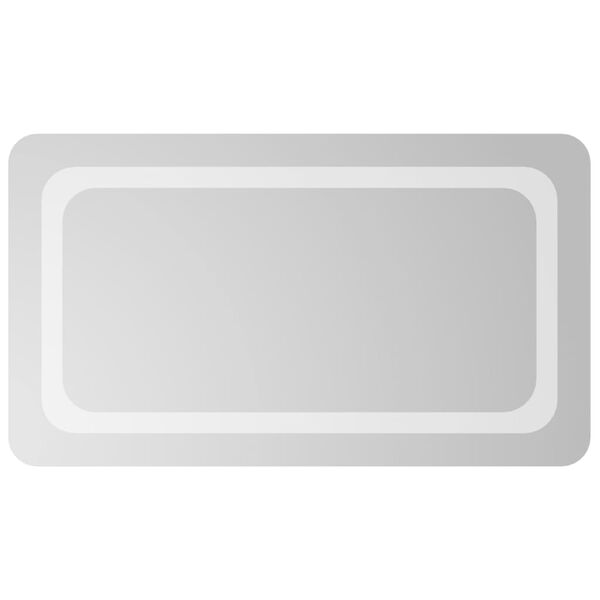 vidaXL LED-es f&uuml;rdőszobat&uuml;k&ouml;r 40x70 cm