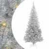 vidaXL Kar&aacute;csonyfa 300 LED-del &aacute;llv&aacute;nnyal Ez&uuml;st 240 cm PET