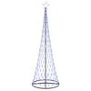 vidaXL LED Kar&aacute;csonyi Fenyő K&eacute;k 302,5 cm F&eacute;m