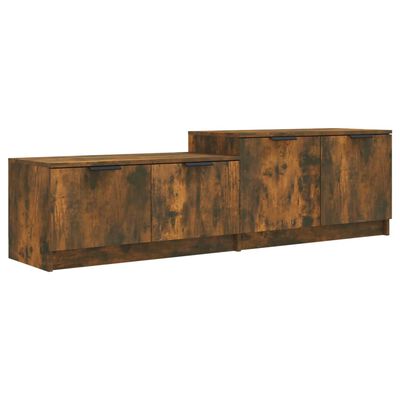 vidaXL füstös tölgyszínű szerelt fa TV-szekrény 158,5 x 36 x 45 cm