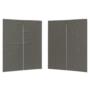 vidaXL Parti s&aacute;tor oldalfal 2 db 200 x 195 cm Antracitsz&uuml;rke