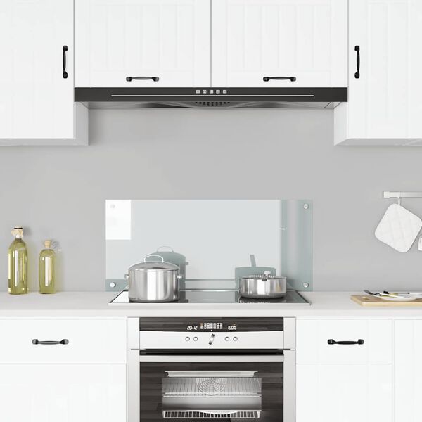 vidaXL átlátszó edzett üveg konyhai fröccsenésgátló 90 x 40 cm