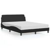vidaXL fekete műbőr &aacute;gykeret Dover 135 x 190 cm