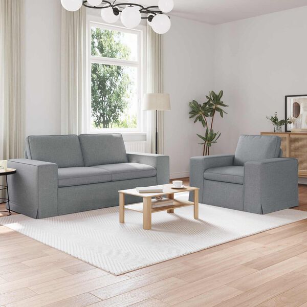 vidaXL Kanap&eacute; 2 pcs Vil&aacute;gossz&uuml;rke 182 x 80 x 82 cm sz&ouml;vet