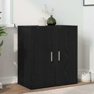 vidaXL 2 db fekete t&ouml;lgy szerelt fa cipőszekr&eacute;ny 32x35x70 cm
