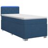 vidaXL Boxspring &aacute;gy matraccal &eacute;s LED-del K&eacute;k 90 x 190 cm Sz&ouml;vet