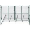 vidaXL k&eacute;tsz&aacute;rny&uacute; ker&iacute;t&eacute;skapu 300 x 150 cm porsz&oacute;rt ac&eacute;lb&oacute;l