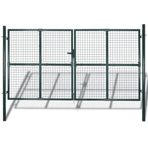 vidaXL k&eacute;tsz&aacute;rny&uacute; ker&iacute;t&eacute;skapu 300 x 150 cm porsz&oacute;rt ac&eacute;lb&oacute;l