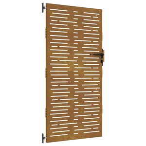 vidaXL fűmint&aacute;s corten ac&eacute;l kerti kapu 85 x 175 cm
