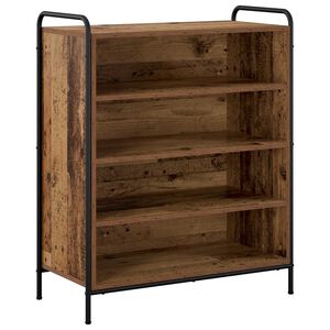 vidaXL Cipőszekr&eacute;ny 76 x 36,5 x 93 cm Szerelt Fa Antik Fa