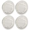 vidaXL Levegő szellőzőfed&eacute;l 4 db Ez&uuml;st 125 mm Rozsdamentes ac&eacute;l