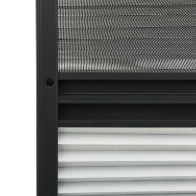 vidaXL alumínium pliszé ablakszúnyogháló árnyékolóval 80 x 120 cm