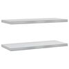 vidaXL 2 db ez&uuml;stsz&iacute;nű rozsdamentes ac&eacute;l fali polc 75 x 30 cm