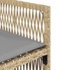 vidaXL 11r&eacute;szes vegyes b&eacute;zs polyrattan kerti &eacute;tkezőgarnit&uacute;ra p&aacute;rn&aacute;kkal