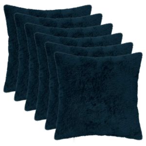 vidaXL P&aacute;rna huzat 6 db HEERLEN S&ouml;t&eacute;tk&eacute;k 30 x 30 cm Műny&uacute;l Szőr