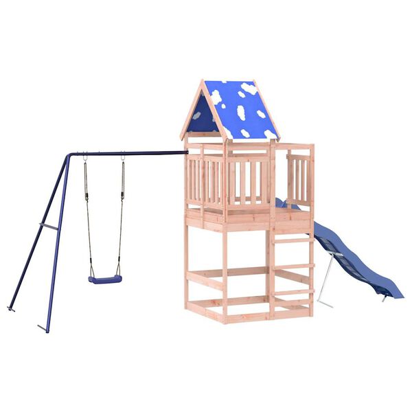 vidaXL t&ouml;m&ouml;r dugl&aacute;szfenyő k&uuml;lt&eacute;ri j&aacute;tsz&oacute;szett