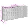 vidaXL 2 db sz&uuml;rke polyrattan kerti &uuml;ltetől&aacute;da 2 cser&eacute;ppel 90x20x40 cm