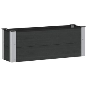 vidaXL Kerti magas&aacute;gy&aacute;s Fekete 100 x 30 x 36 cm