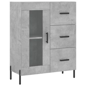 vidaXL betonsz&uuml;rke szerelt fa t&aacute;lal&oacute;szekr&eacute;ny 69,5 x 34 x 90 cm