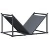 vidaXL antracitsz&uuml;rke hidegen hengerelt ac&eacute;l tűzifat&aacute;rol&oacute; 70x43x34,5cm