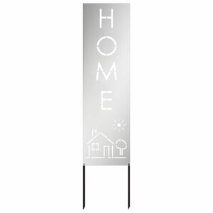 vidaXL Kertvédő vászon Ezüst 32 x 140 cm Horganyzott acél