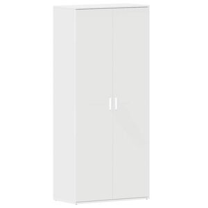 vidaXL Cipőszekr&eacute;ny 80 x 39 x 178 cm Szerelt Fa Feh&eacute;r