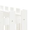vidaXL fehér tömör fenyőfa kerti magaságyás kerítéssel 200x50x70 cm