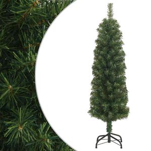 vidaXL z&ouml;ld PVC v&eacute;kony műkar&aacute;csonyfa &aacute;llv&aacute;nnyal 150 cm