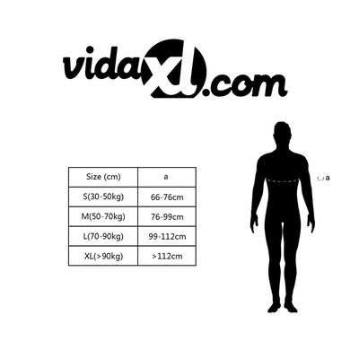 vidaXL lebegést segítő mellény 50 N 90+ kg sötétkék