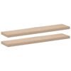 vidaXL 2 db szerelt fa f&uuml;ggőpolc 110 x 23,5 x 4 cm