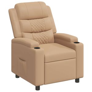 vidaXL Fotel &aacute;gy Cappuccino 75 x 93 x 98 cm Sz&ouml;vet