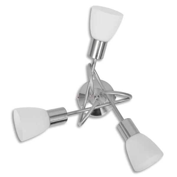 Üvegbúrás mennyezeti lámpa 3 db E14-es izzóhoz