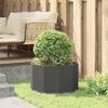 vidaXL Növénytartó Fekete 60 x 60 x 35 cm Acél
