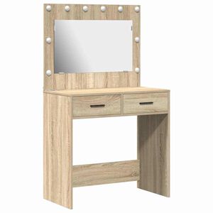 vidaXL &Ouml;lt&ouml;zk&ouml;dőasztal fi&oacute;kkal Sonoma t&ouml;lgy 78,5 x 41 x 135 cm Faanyag