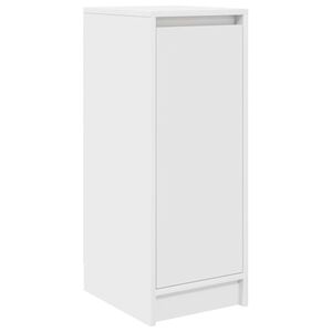 vidaXL feh&eacute;r szerelt fa cipőszekr&eacute;ny 29,5x34x76 cm