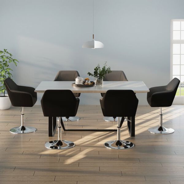 vidaXL 6 db sz&uuml;rke műbőr &eacute;tkezősz&eacute;k