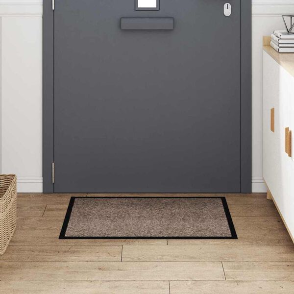 vidaXL Ajt&oacute;szőnyeg B&eacute;zs 60 x 40 x 1.2 cm Mack&oacute;fleece