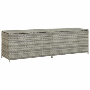 vidaXL sz&uuml;rke polyrattan kerti t&aacute;rol&oacute;l&aacute;da 200 x 50 x 60 cm