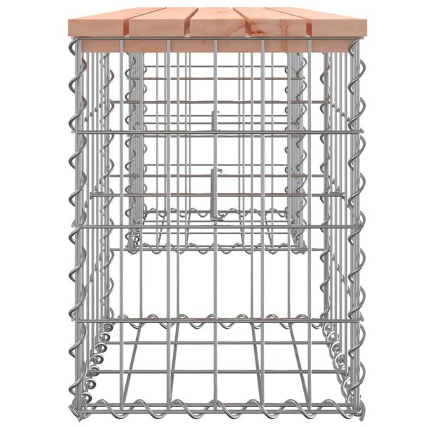vidaXL tömör duglászfenyő gabion kerti pad 103x31x42 cm