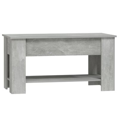 vidaXL betonszürke szerelt fa dohányzóasztal 101 x 49 x 52 cm
