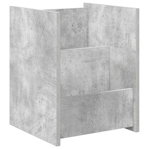 vidaXL Magazin &aacute;llv&aacute;ny polcokkal Beton Sz&uuml;rke 35 x 35 x 45 cm Faanyag