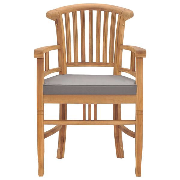 vidaXL 5 r&eacute;szes t&ouml;m&ouml;r t&iacute;kfa kerti &eacute;tkezőgarnit&uacute;ra p&aacute;rn&aacute;val